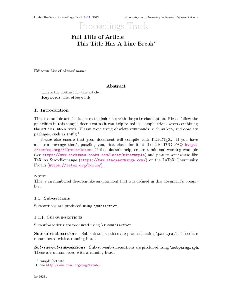 NeurReps 2023 Template