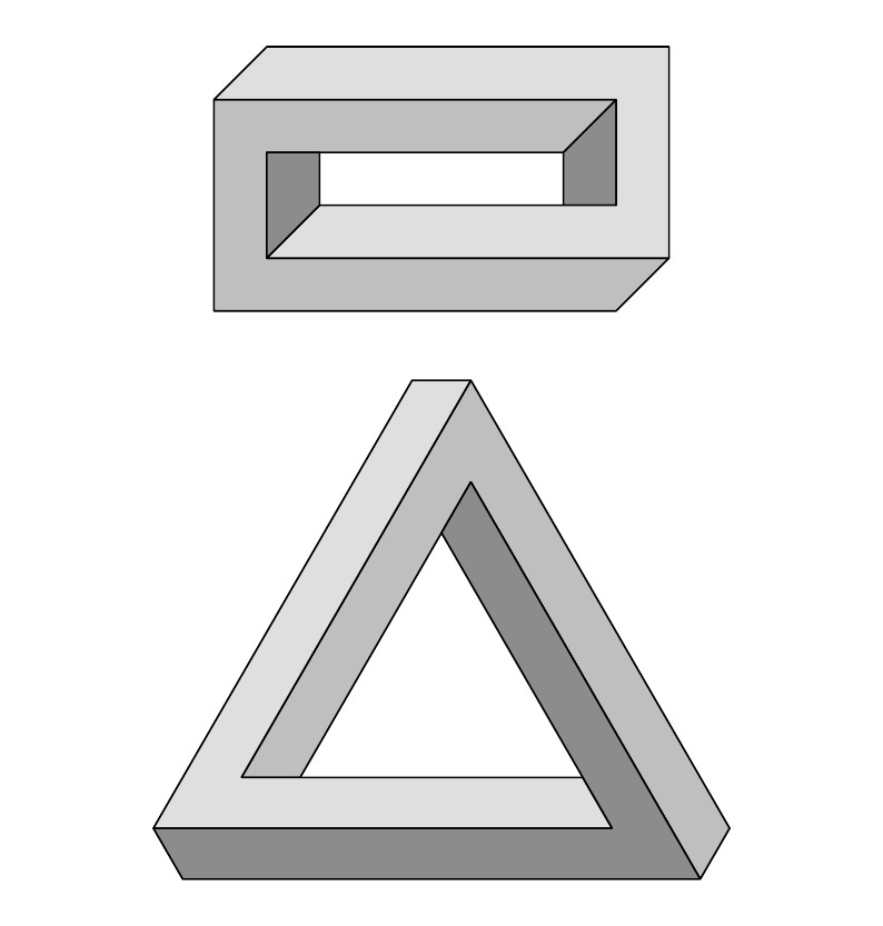 Escher Illusions in LaTeX