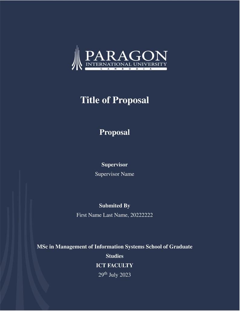 MIS Master Proposal (LATEX)