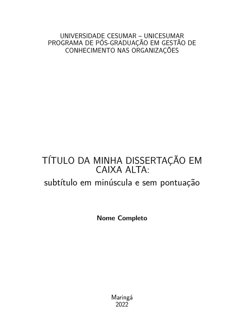 Modelo Dissertação - PPGGCO - Unicesumar