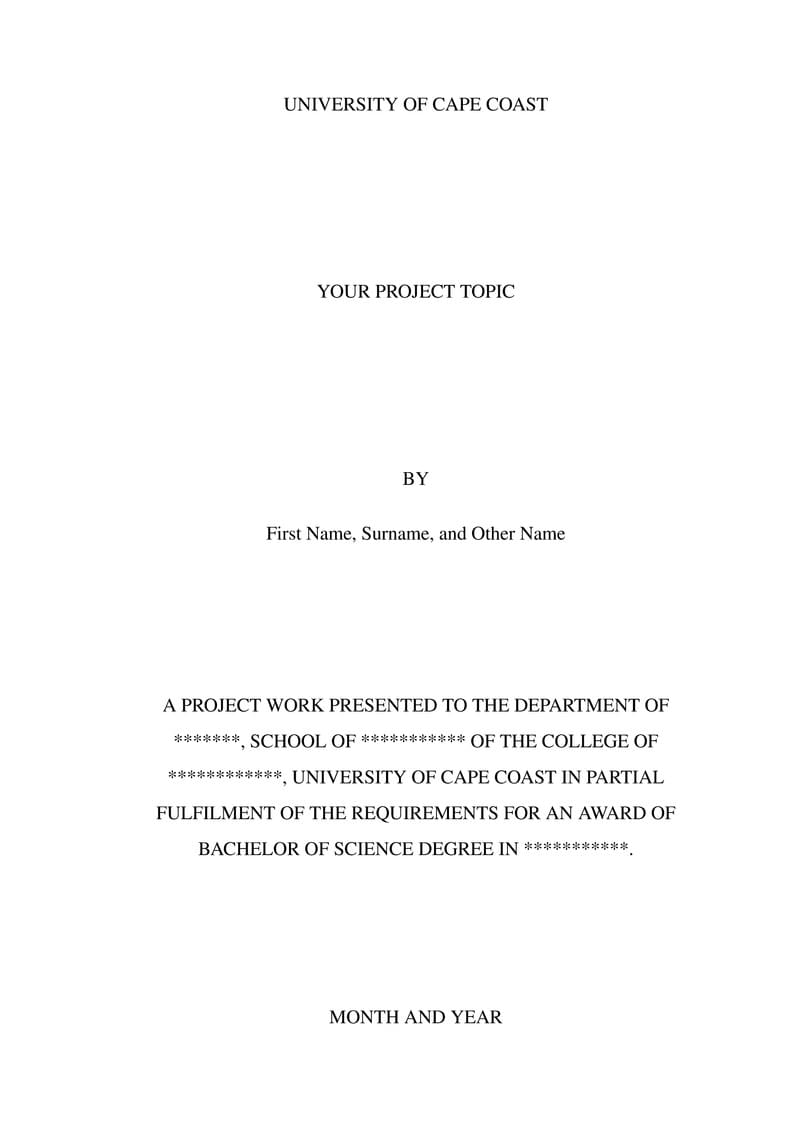 UCC Undergraduate Research paper format