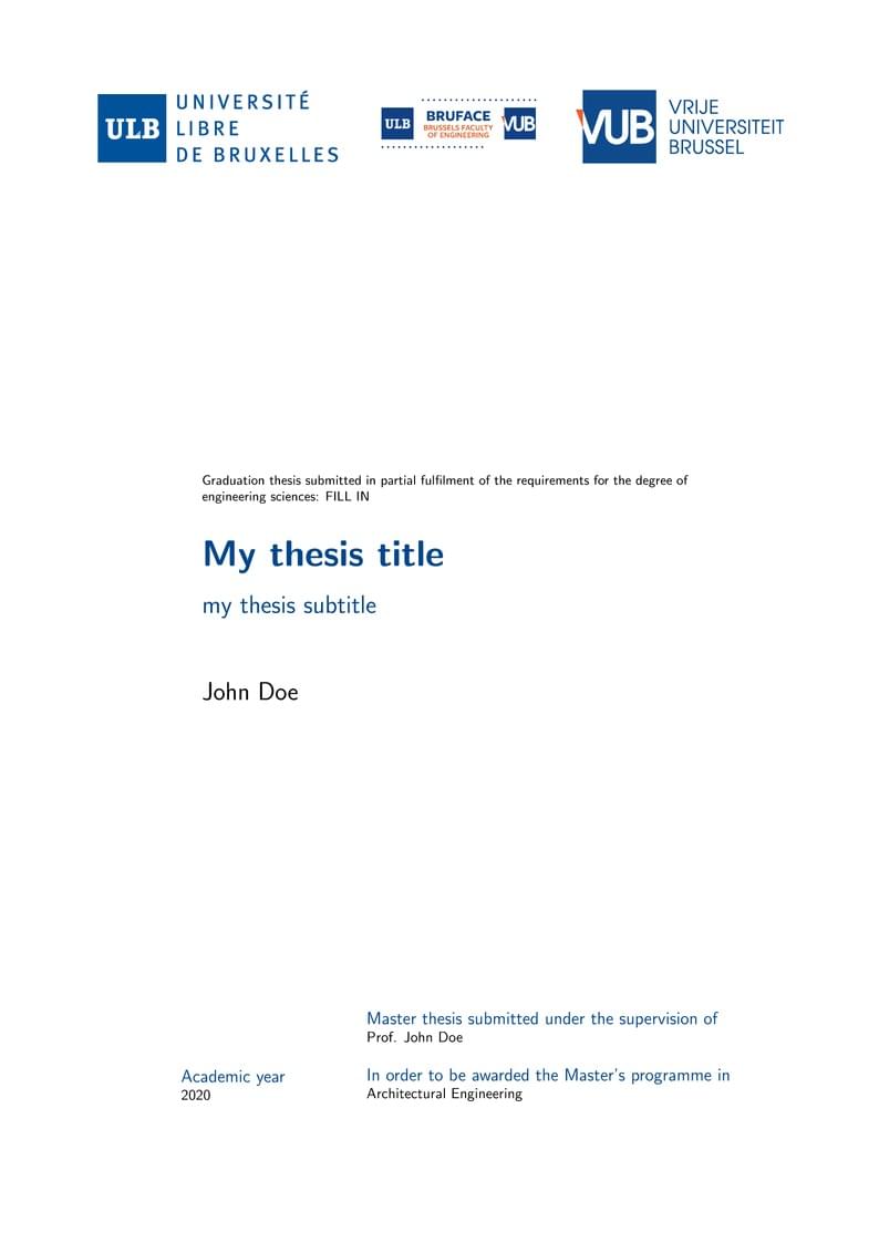VUB - ULB - Bruface - Thesis