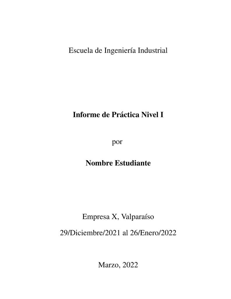 Modelo Informe Práctica EII PUCV