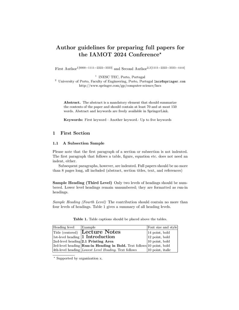 Authors Guidelines Full Paper IAMOT 2024