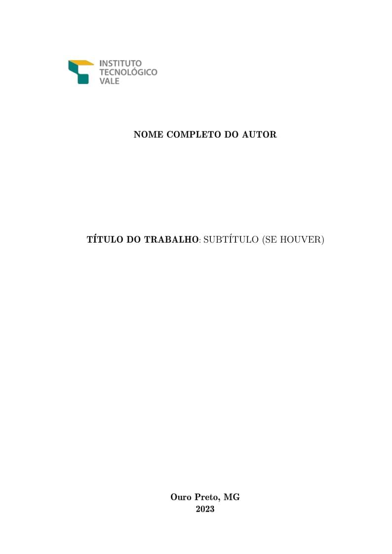 Template Especialização ITV