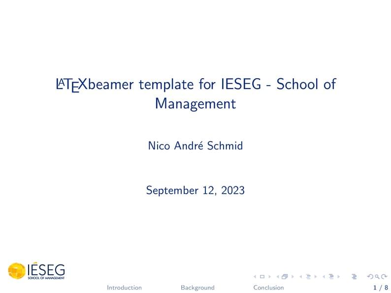 IESEG - School of Management template