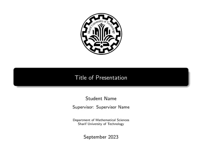 Sharif Basic Presentation - Frankfurt