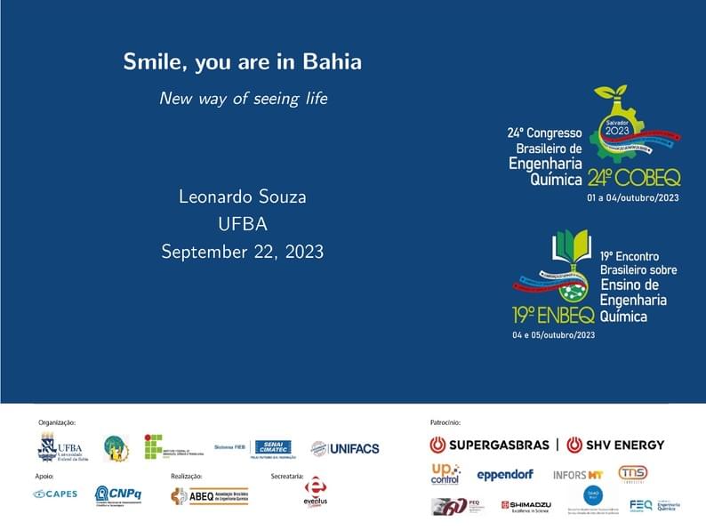 Template para Apresentações no 24° COBEQ & 19° ENBEQ 2023