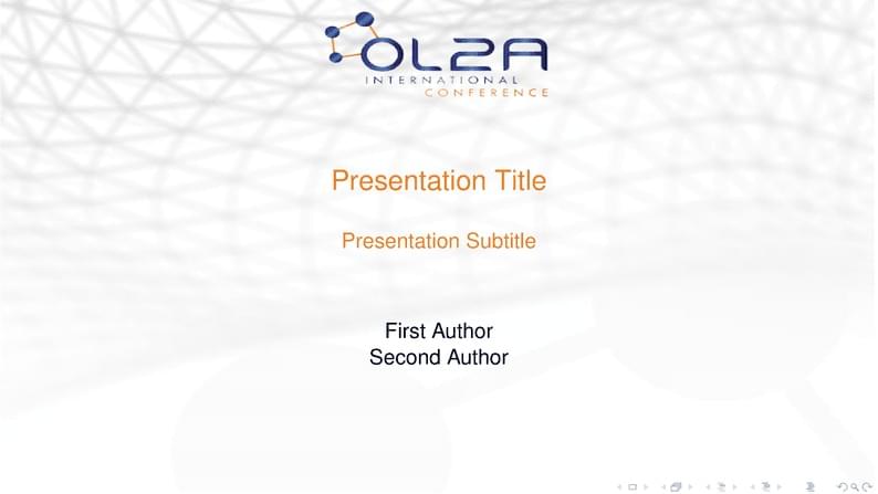 Presentation OL2A Conference