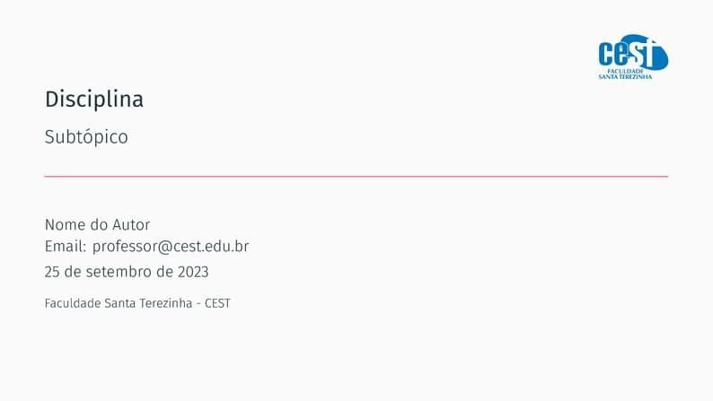 CEST Template Beamer