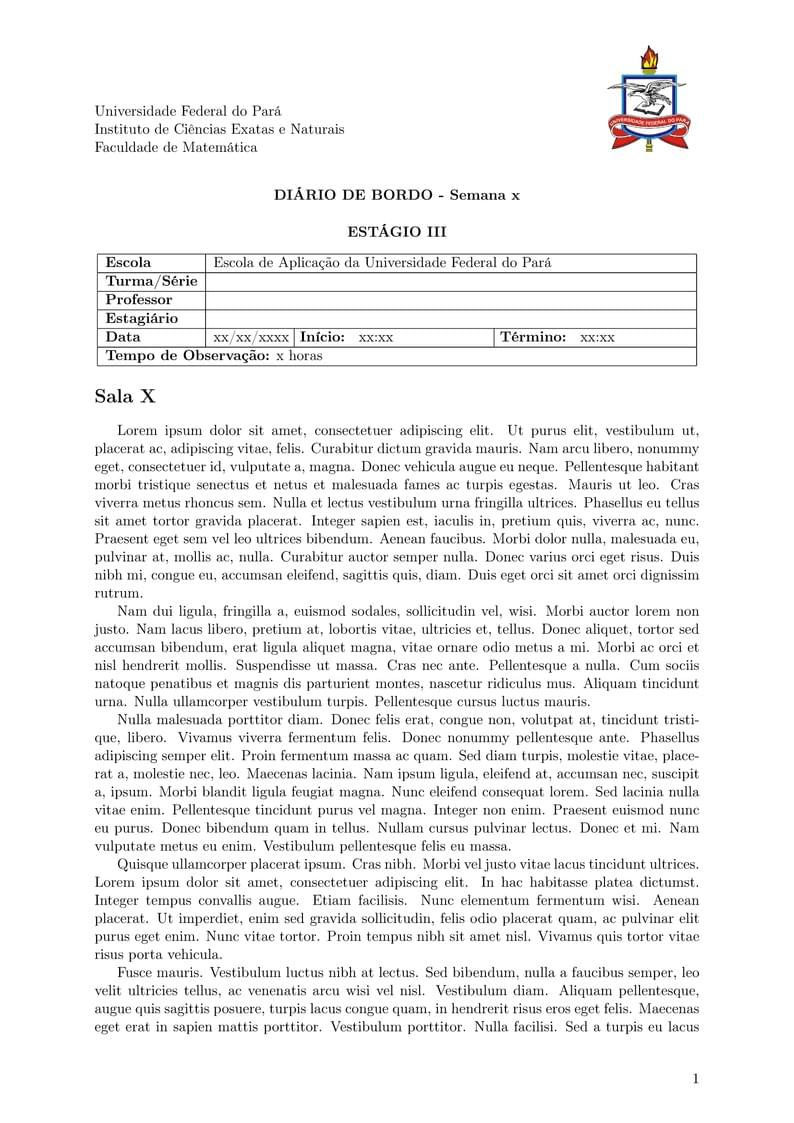 MODELO DIÁRIO DE BORDO
