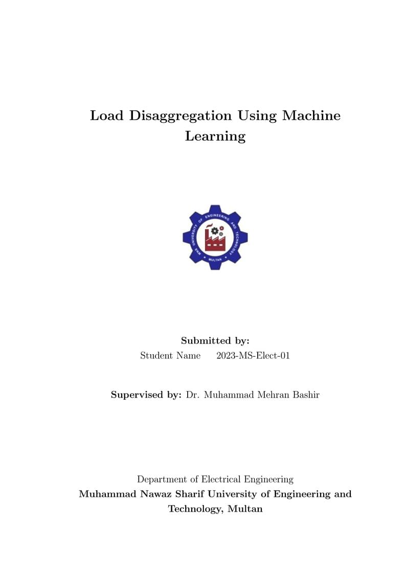 Thesis Template - MNS UET Multan