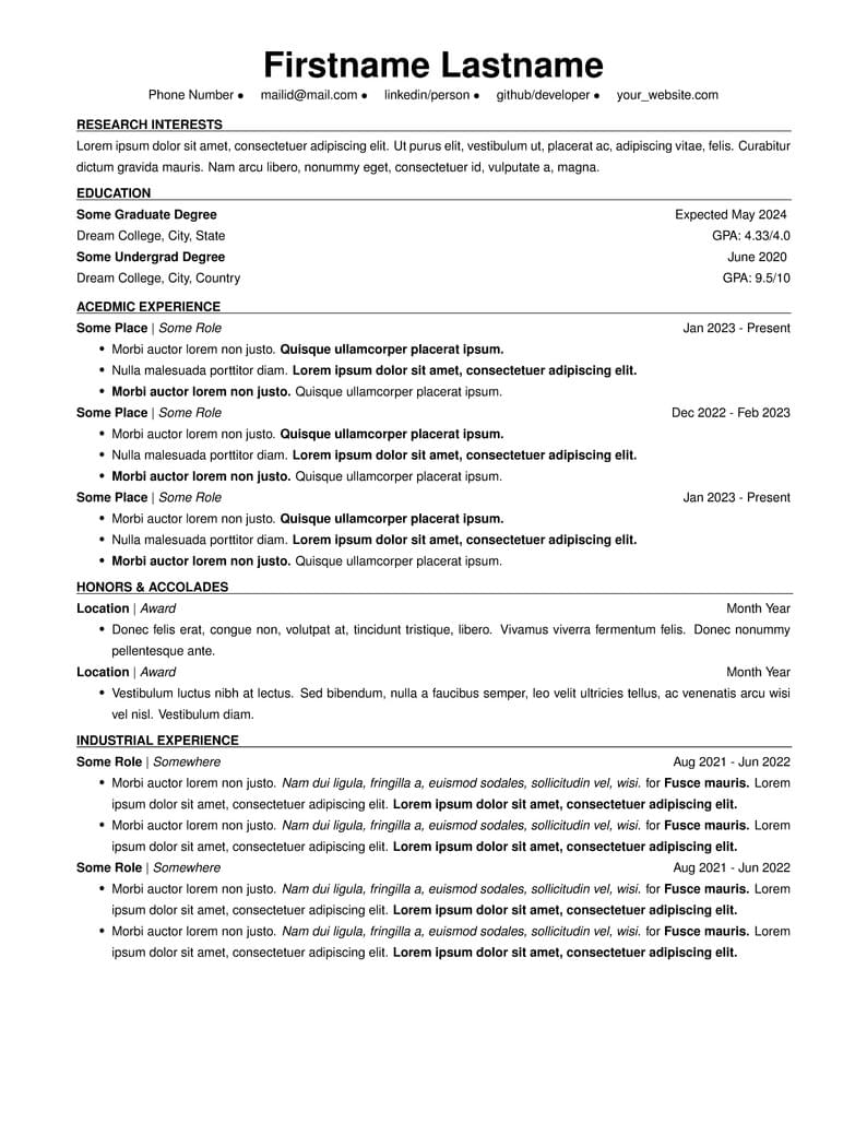Clean Resume