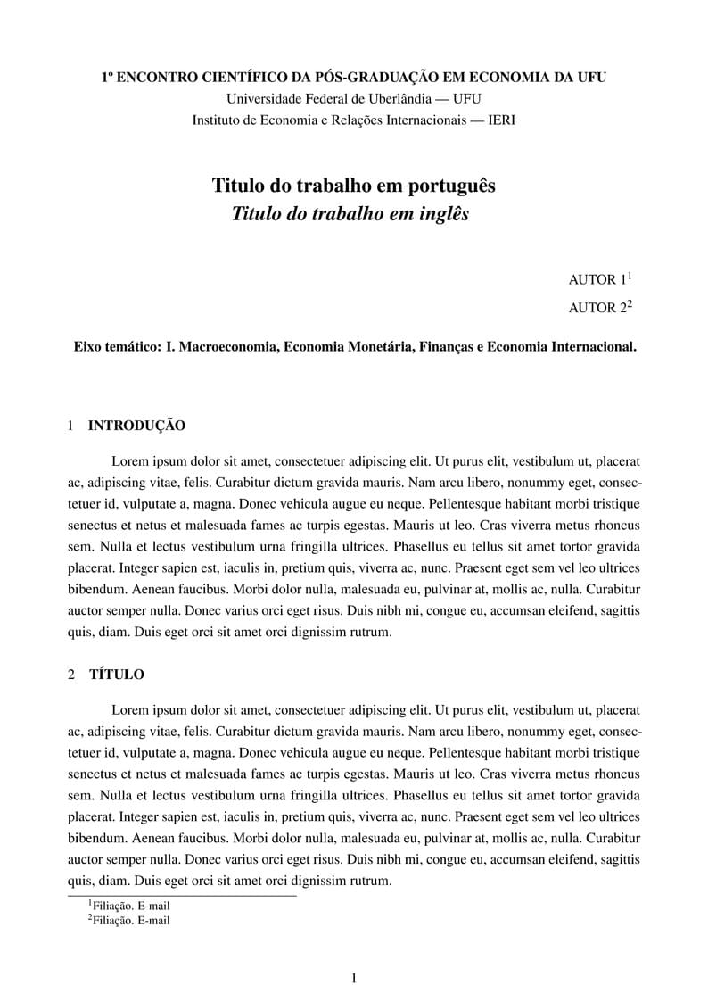 Resumo expandido 1º ECPPGE UFU