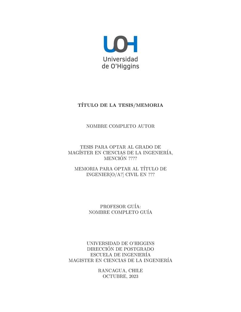 Tesis Magister Ingeniería UOH
