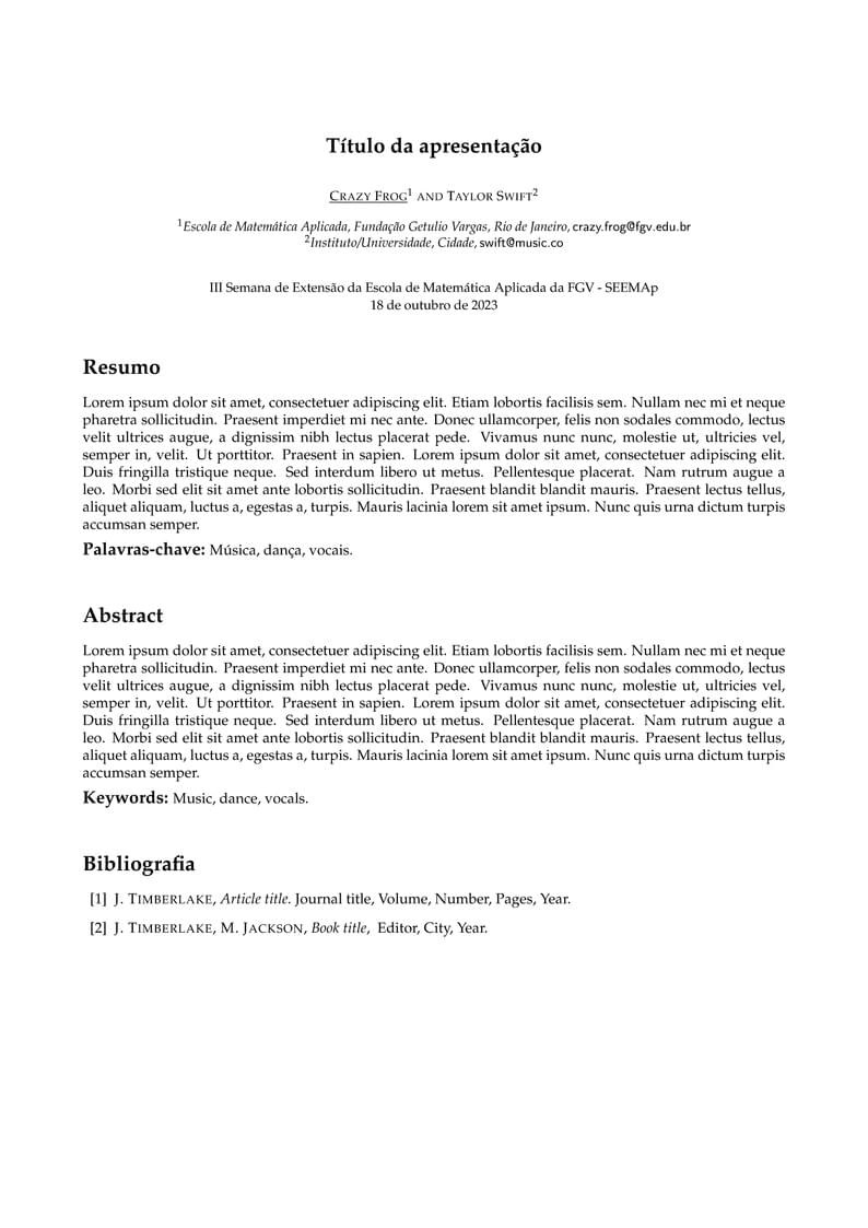 Template Abstract SEEMAp 2023