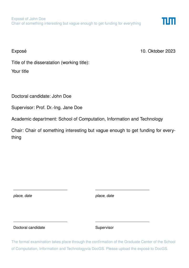 Expose TUM DocGS Template