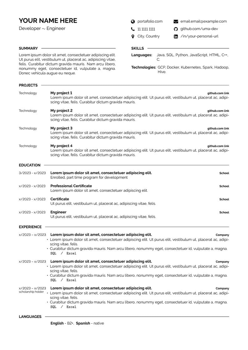 CV-Developer