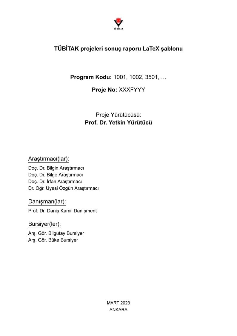 TÜBİTAK-Projeleri-Sonuç-Raporu-Formu