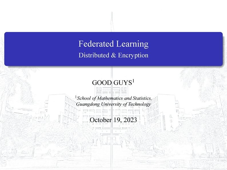 广东工业大学数学与统计学院英文模板