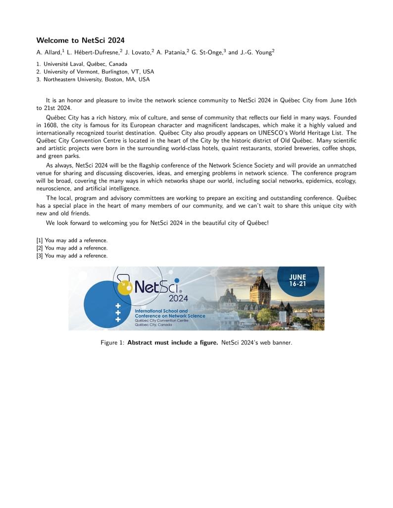 NetSci2024 Abstract Template