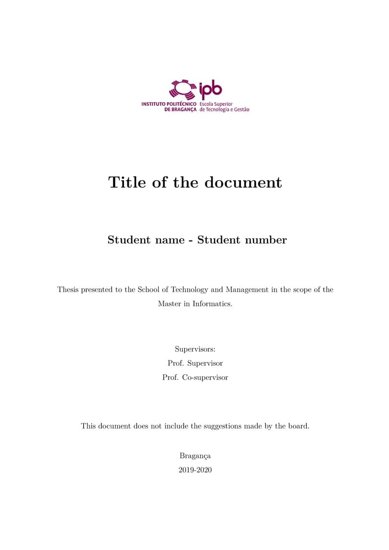 Master in Informatics