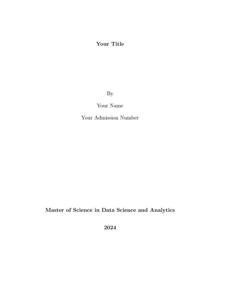 MSc DSA Dissertation Template