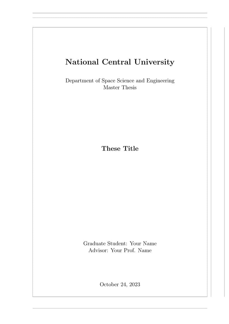 NCU Thesis Template