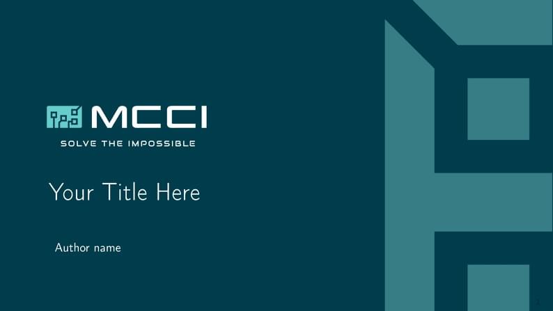 MCCI-TEMPLATE