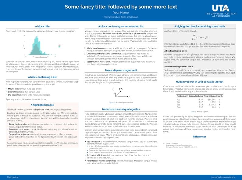 UTA Mathposium Template