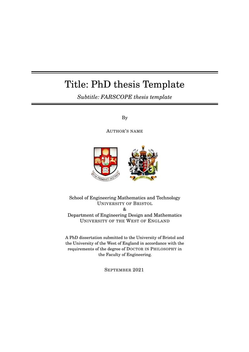 FARSCOPE Thesis Template