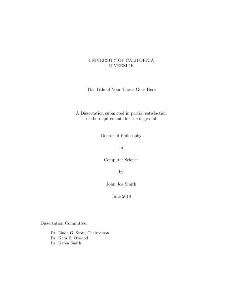 The Title of Your Thesis Goes Here