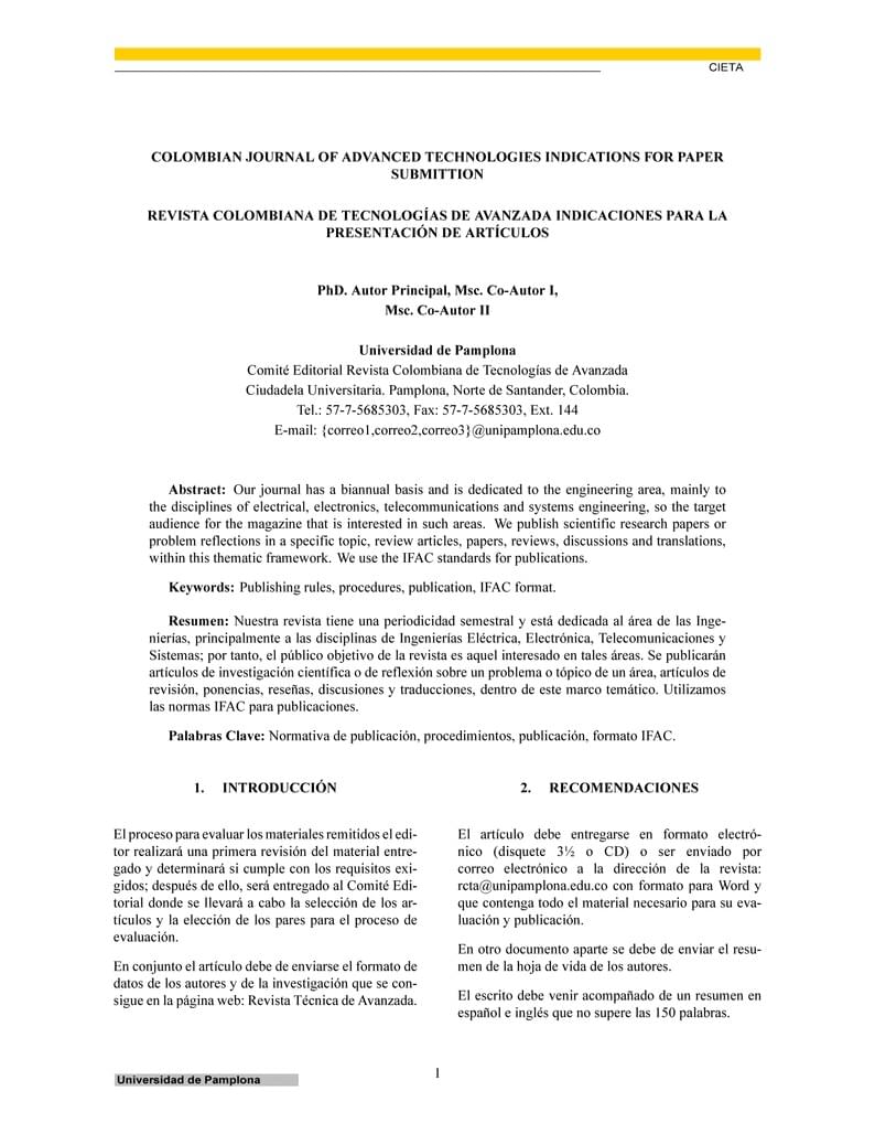 Formato Artículo CIETA