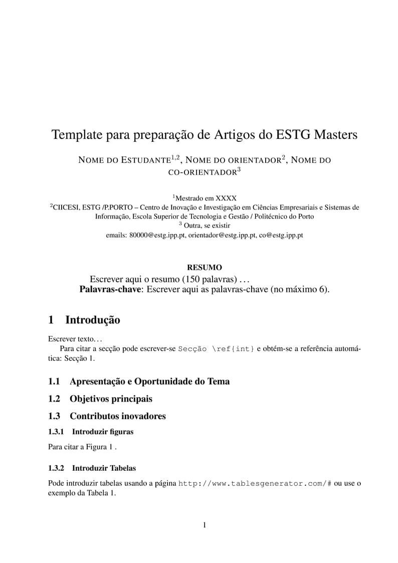 Artigo ESTG MASTERS