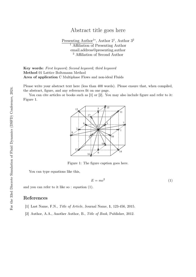DSFD 2024 Abstract template