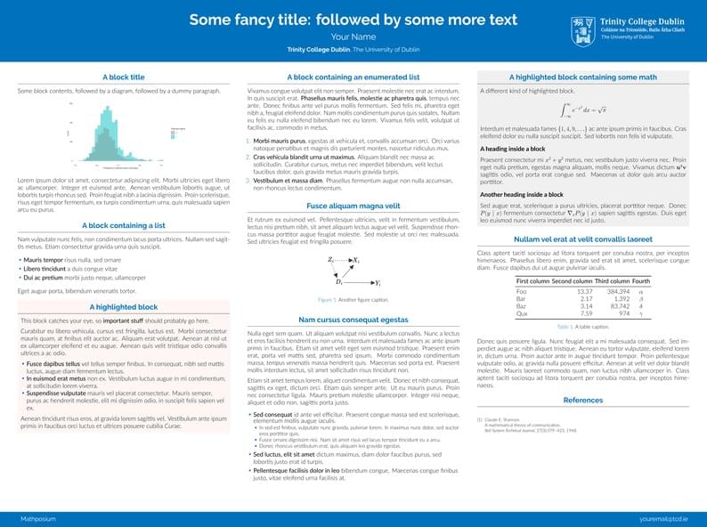 TCD Poster Template