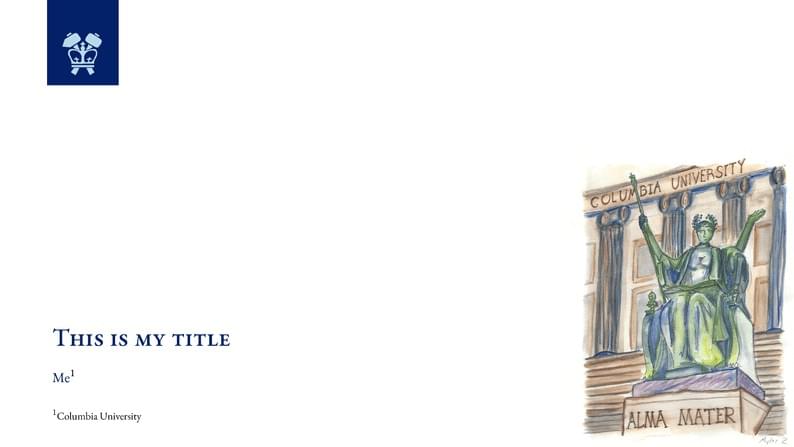 Columbia University beamer theme