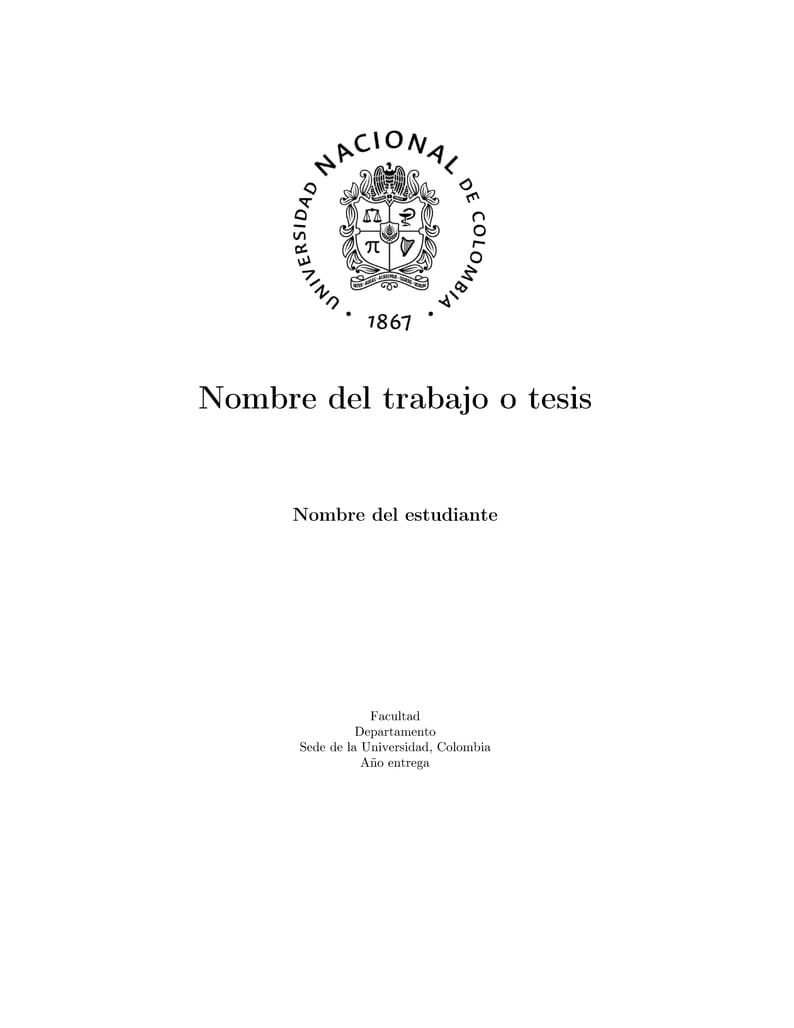 Plantilla Tesis Trabajo Final UNAL 2023
