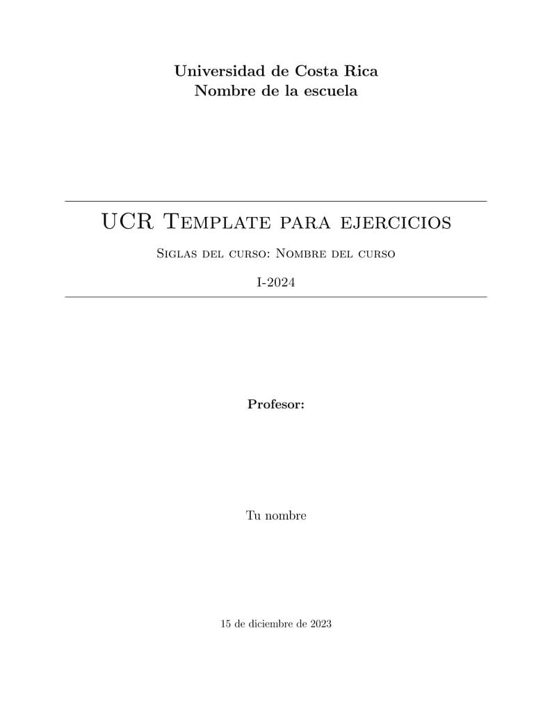 UCR Template Para Ejercicios