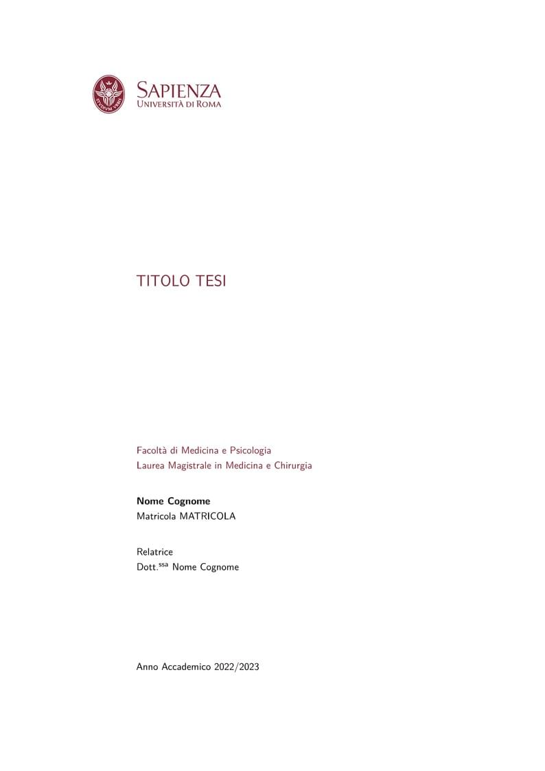 2023 Tesi - Sapienza Università di Roma (Modello ITA)