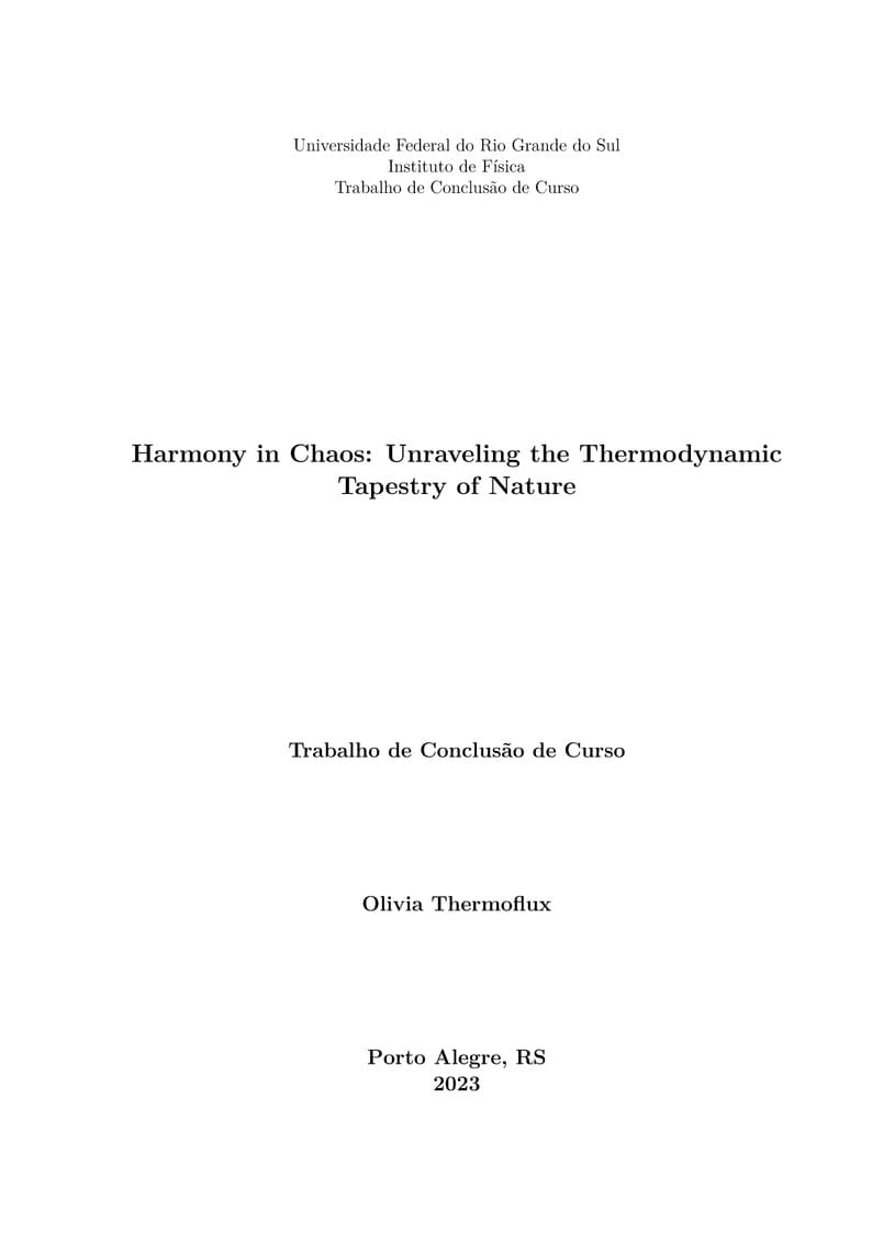 TCC Física - Universidade Federal do Rio Grande do Sul (UFRGS)