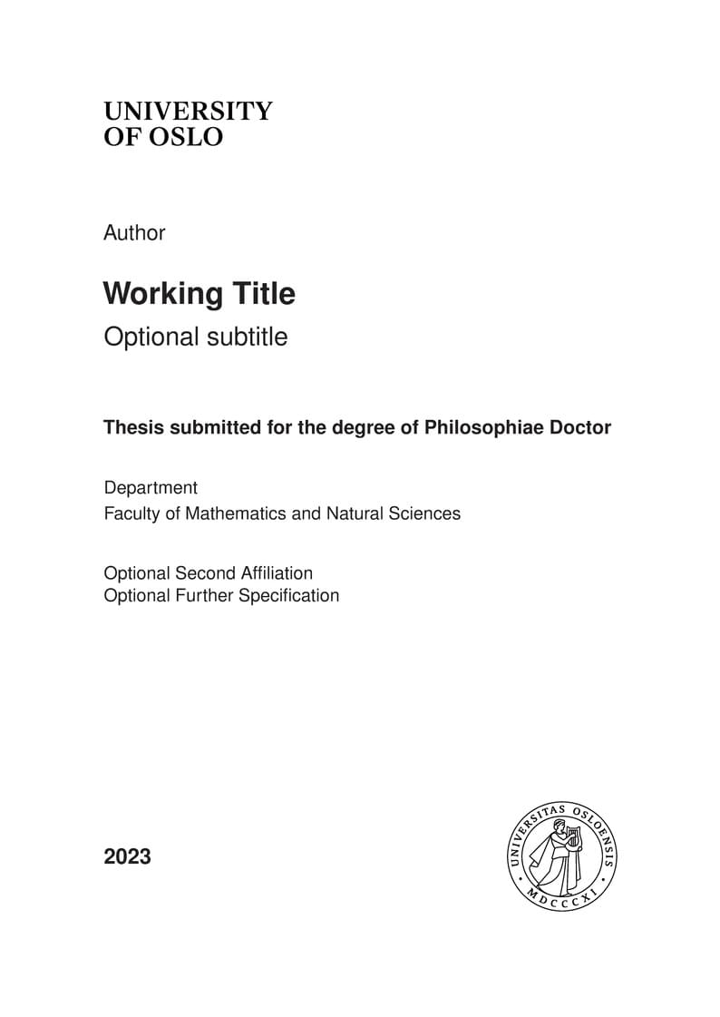 PHDUIO - Article based thesis