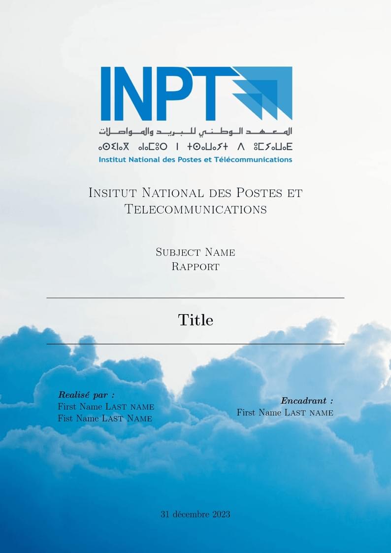 Rapport INPT CLOUD - Template (Tsatya)