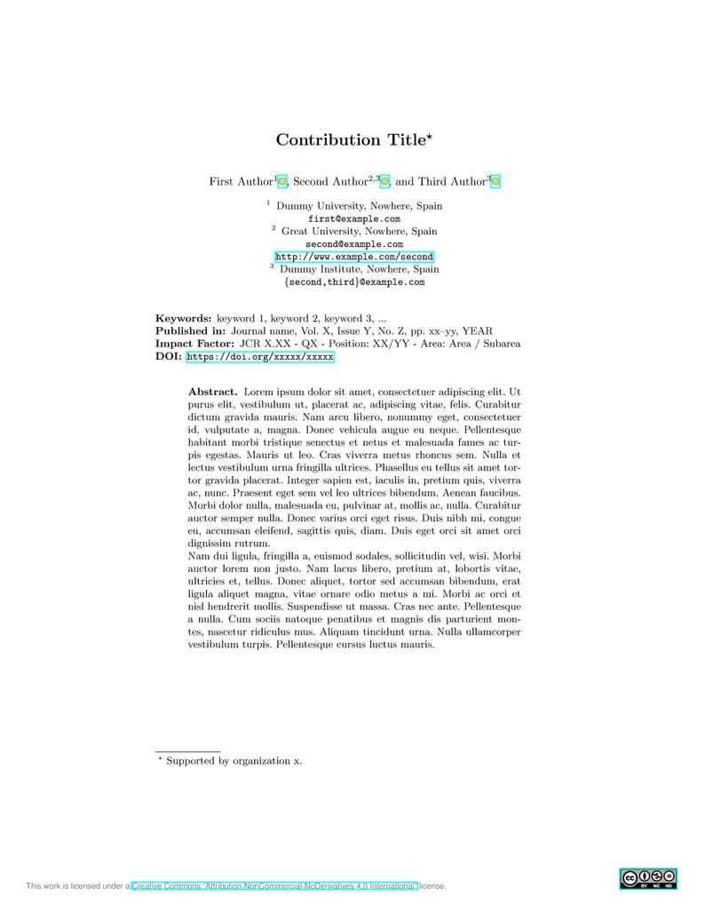 Sistedes Relevant Paper Abstract (English)