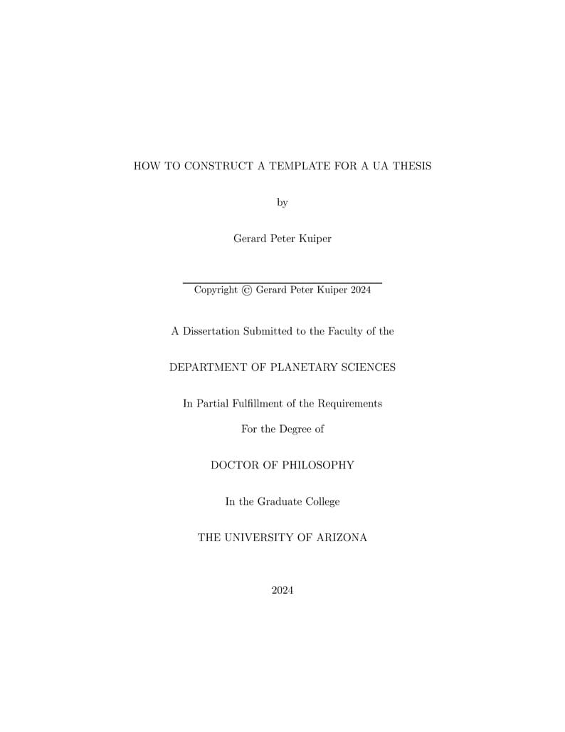 University of Arizona Thesis or Dissertation (2023 version)