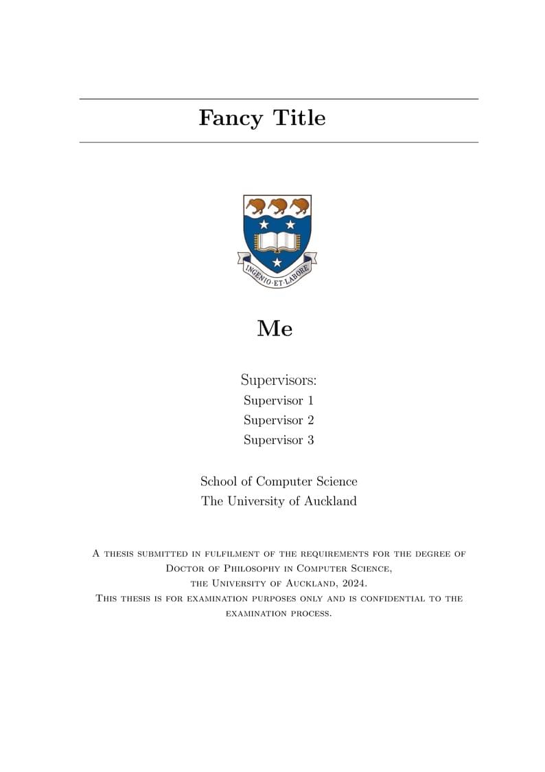 UoA Thesis Template