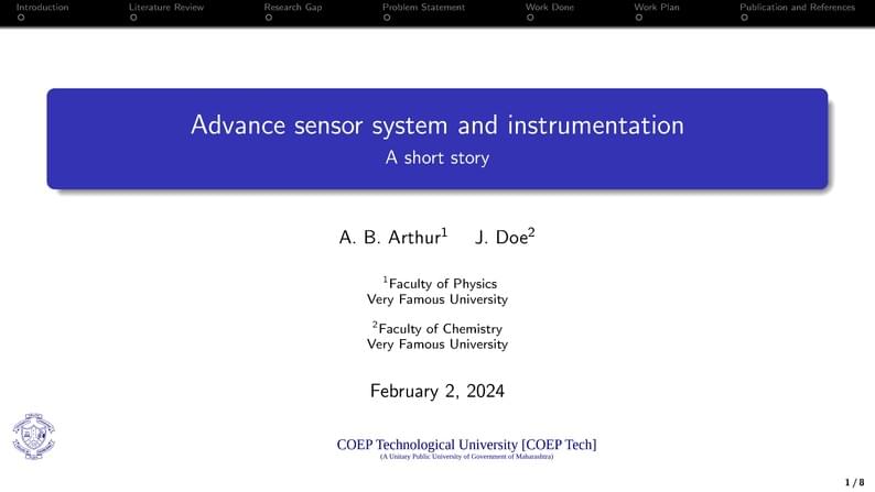 COEP TECH UNI Presentation Template