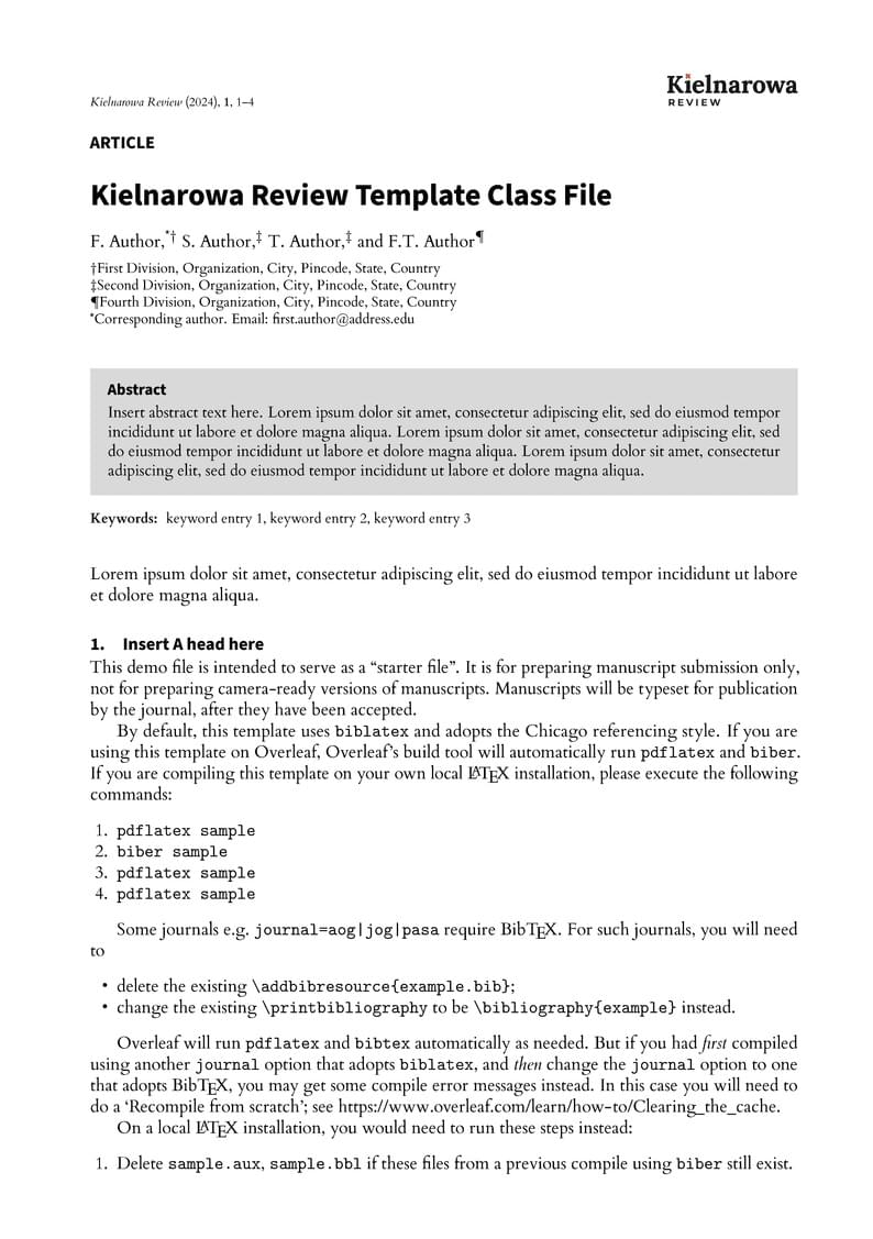 Kielnarowa Review Template Class File