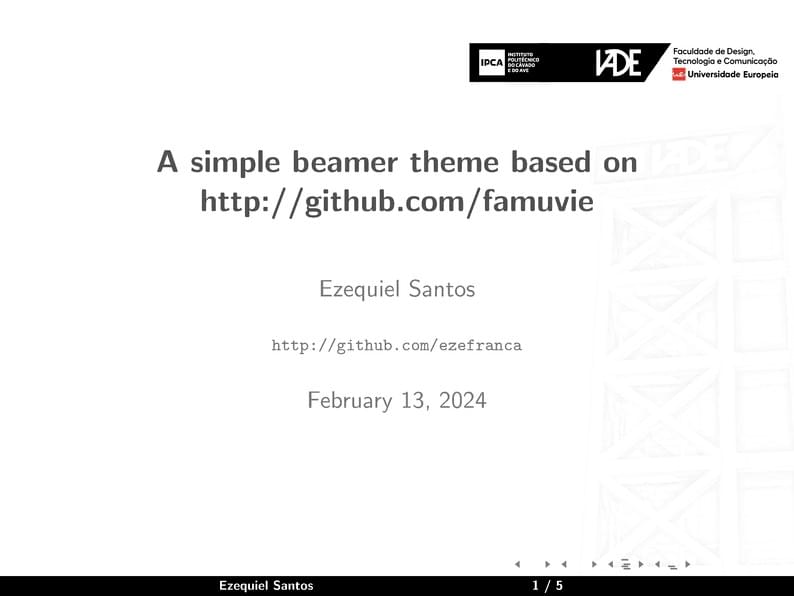 IADE / IPCA Beamer Presentation | Phd in Digital Games Development