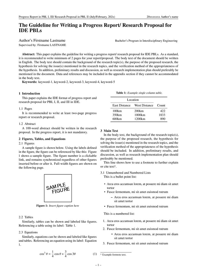 PBL Report Template
